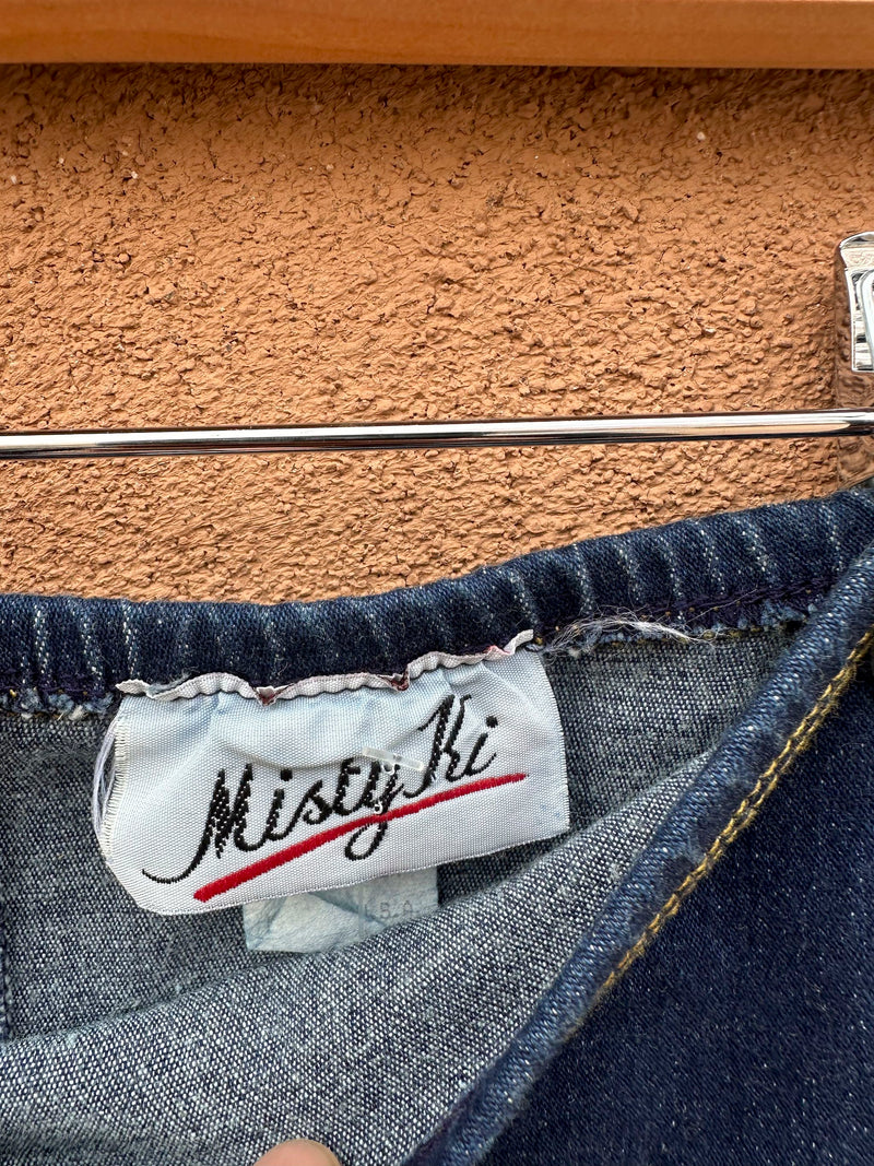 Misty Ki Denim Skirt with Fringe