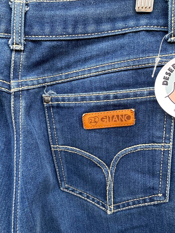 1980's Gitano Jeans, Straight Leg, High-Waisted, w: 30