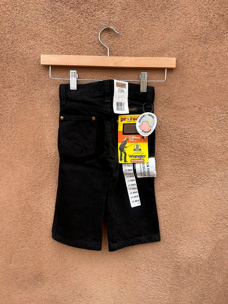 Boys 1T Regular Cowboy Cut Black Wrangler Jeans