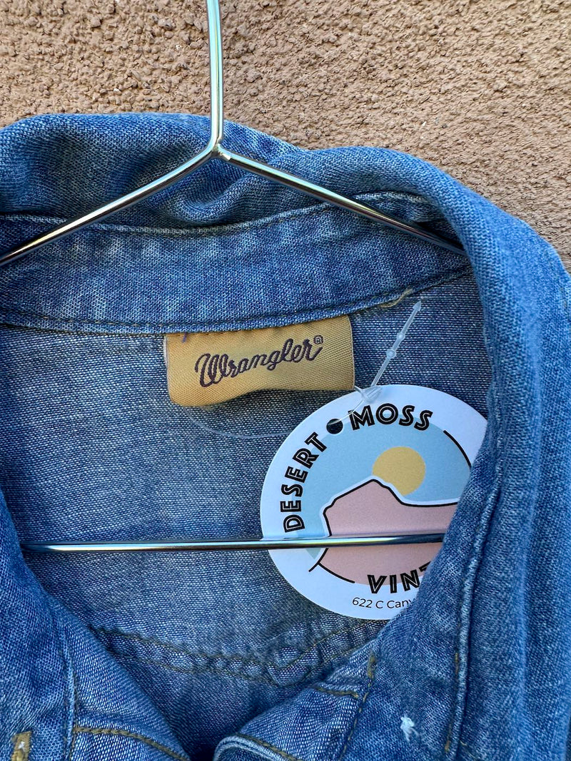 Wrangler Denim Blouse with Embroidery