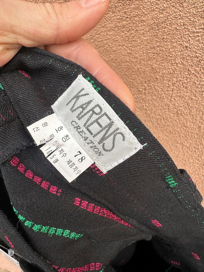1980's Karens Creations Culottes, w: 28