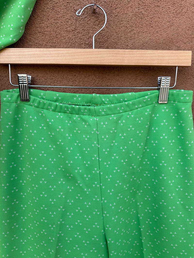 1960's Catalina Lime Green Leisure Suit