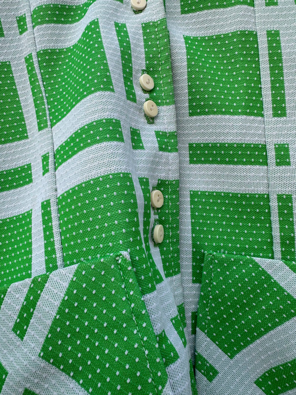 1960's Jantzen Polka Dot Plaid Women's Leisure Suit