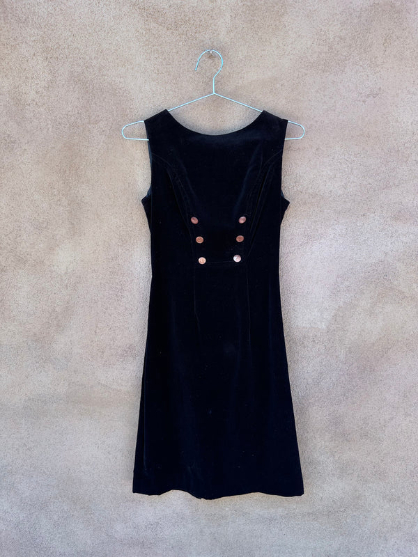 Girltown Black Velveteen Dress