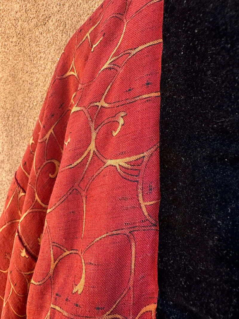 Burnt Orange Jacket with Velveteen Detail - as is
