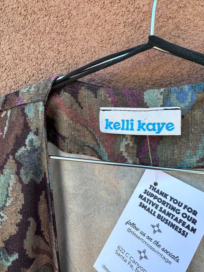 Kelli Kaye Floral Open Short Sleeve Coat
