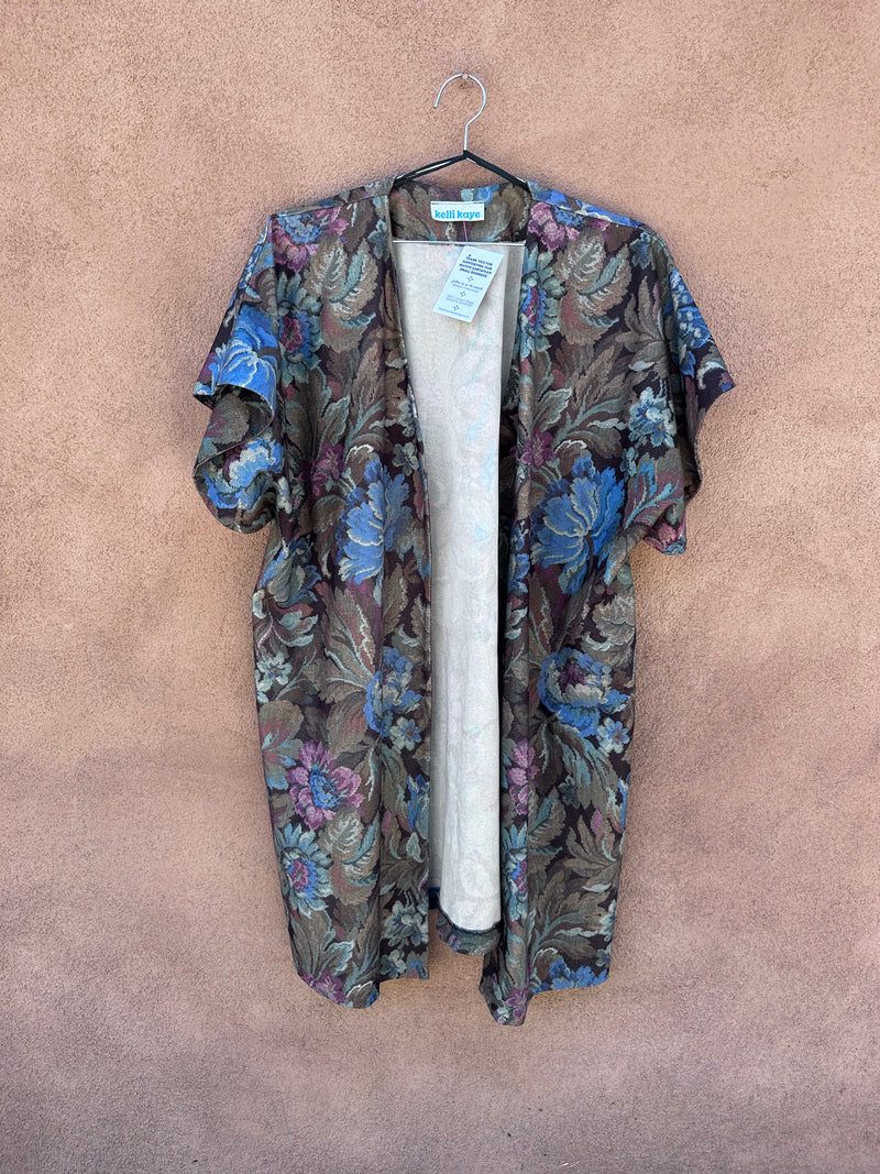 Kelli Kaye Floral Open Short Sleeve Coat