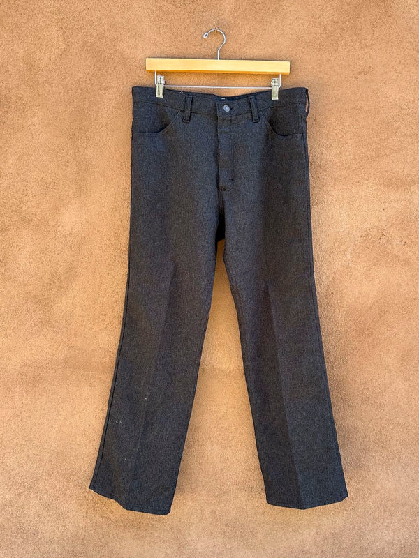 Dark Gray 1970's Western Slacks 34 x 30
