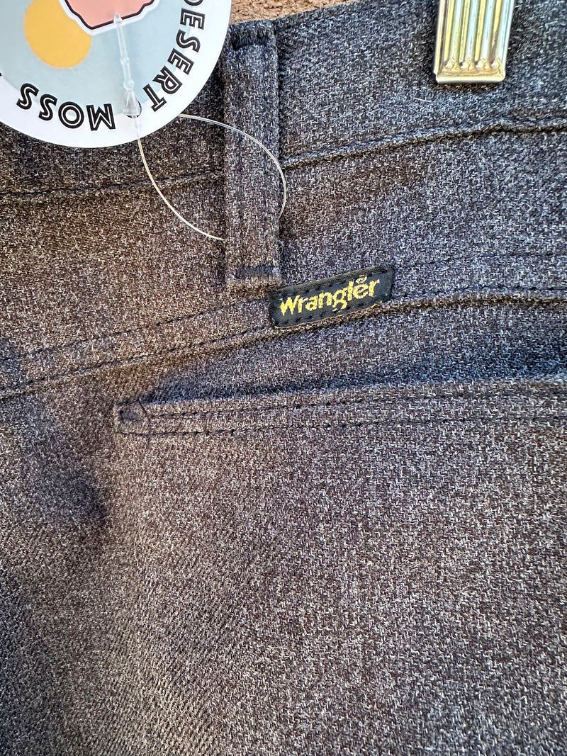 Dark Gray 1970's Western Slacks 34 x 30