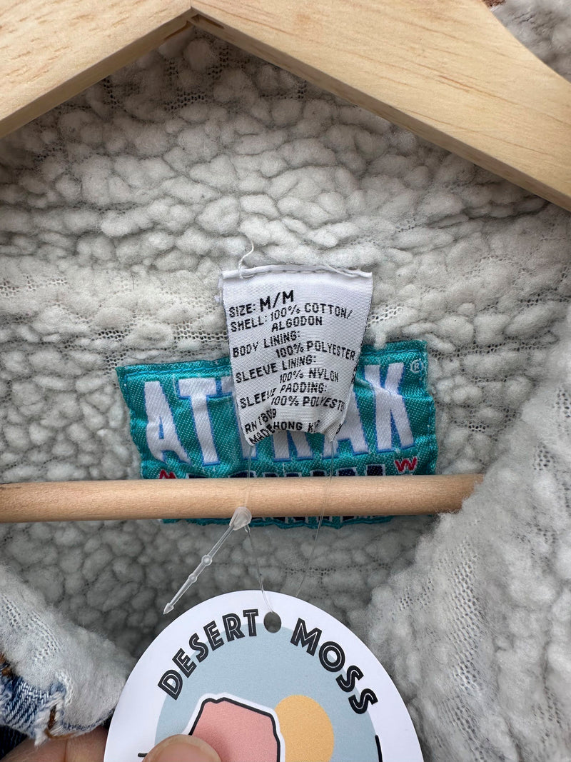 Attrak Denim Sherpa Trucker Jacket - as is