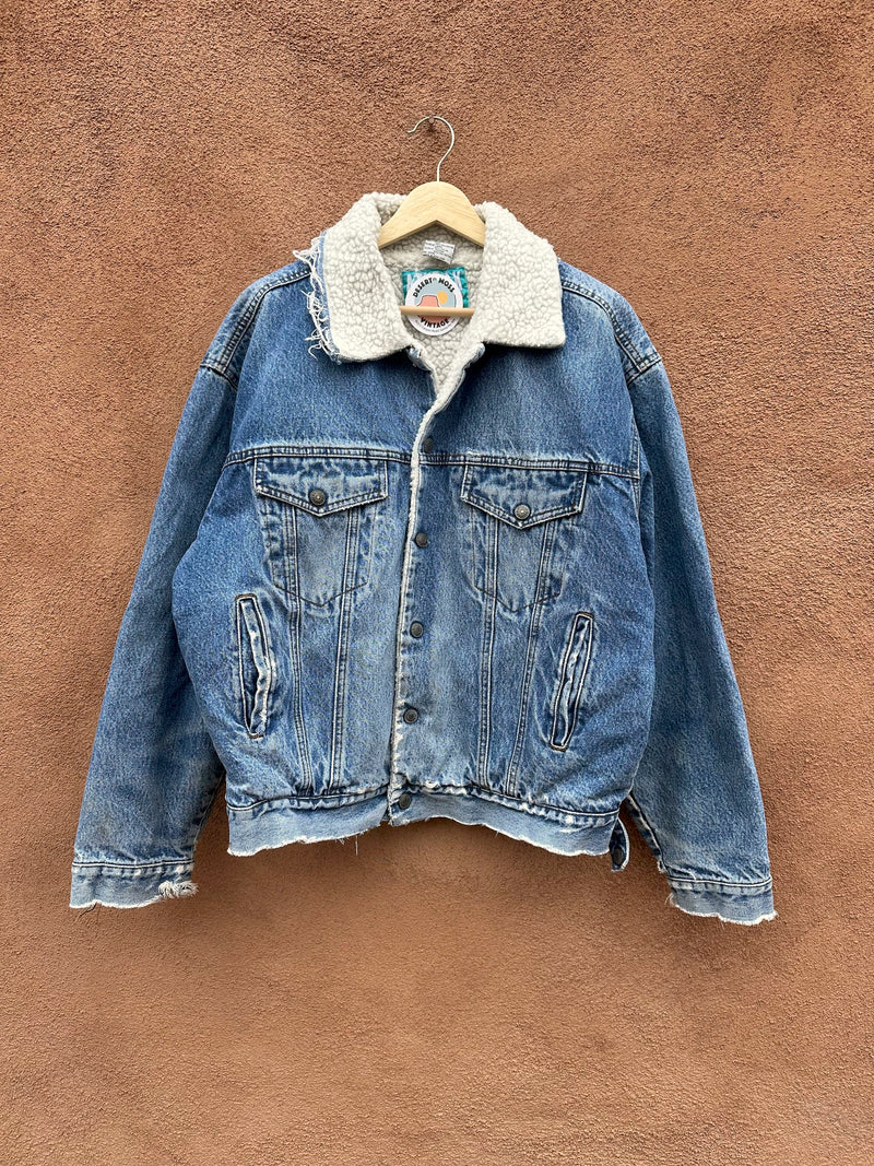 Attrak Denim Sherpa Trucker Jacket - as is