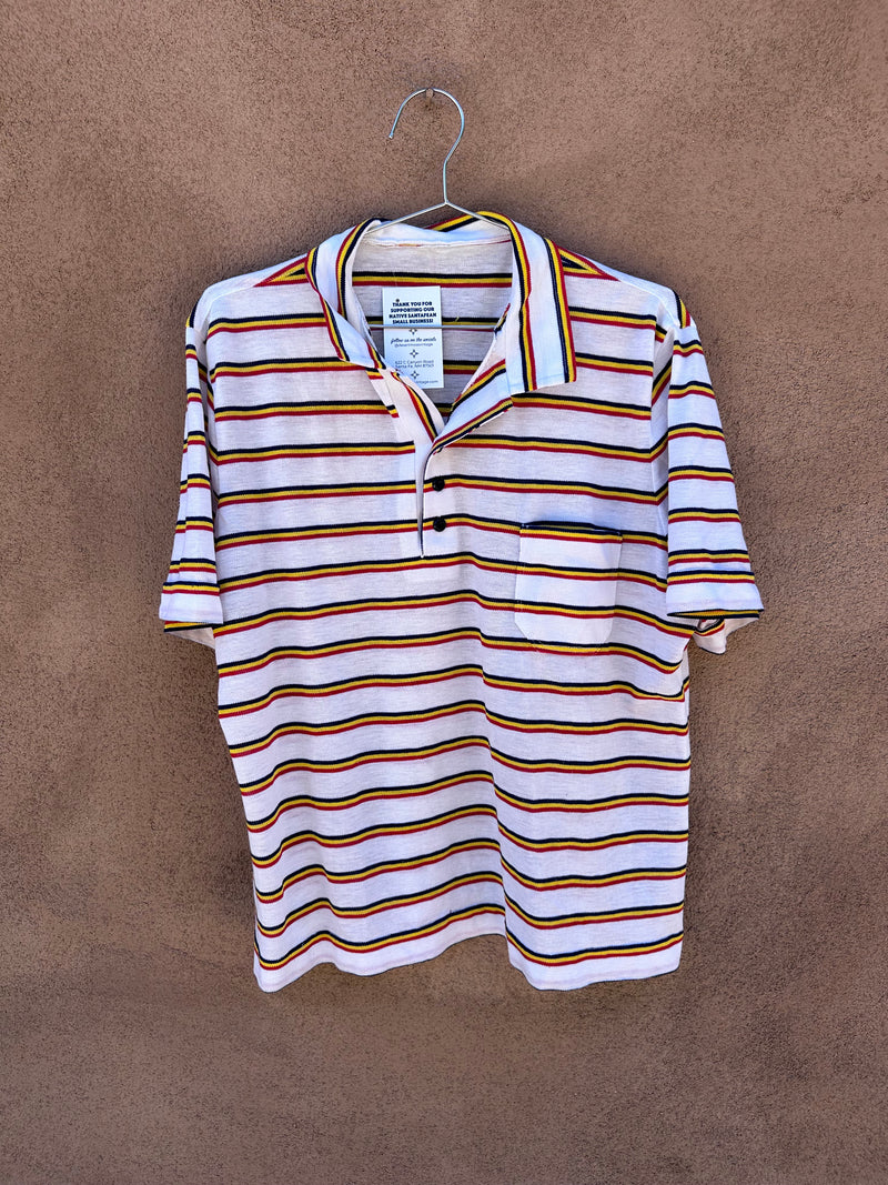 60's Striped Polo Shirt