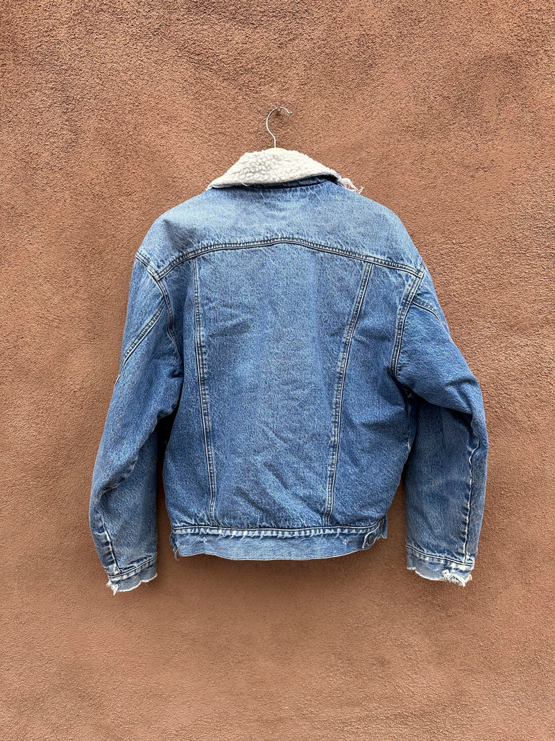 Attrak Denim Sherpa Trucker Jacket - as is