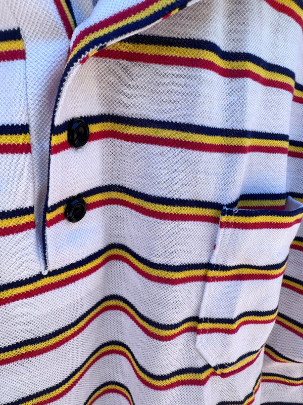 60's Striped Polo Shirt