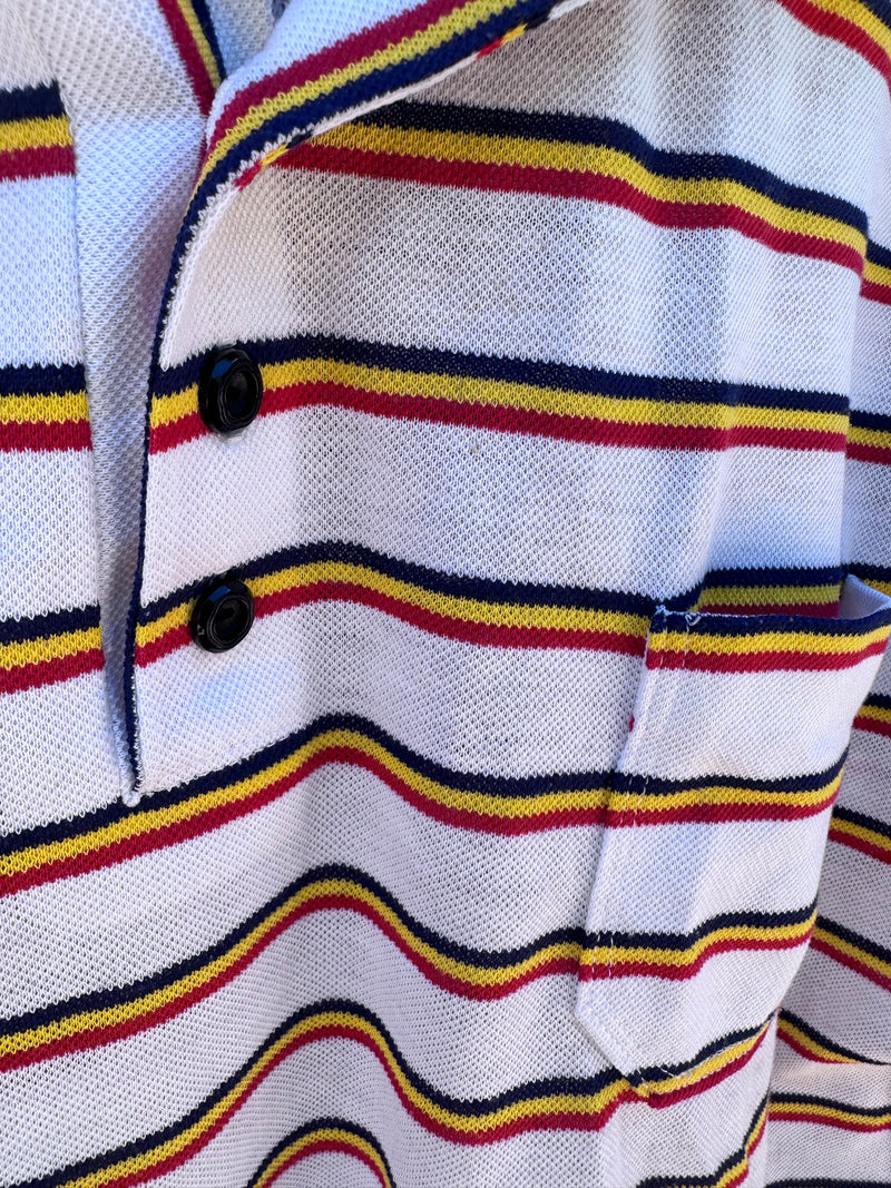 60's Striped Polo Shirt