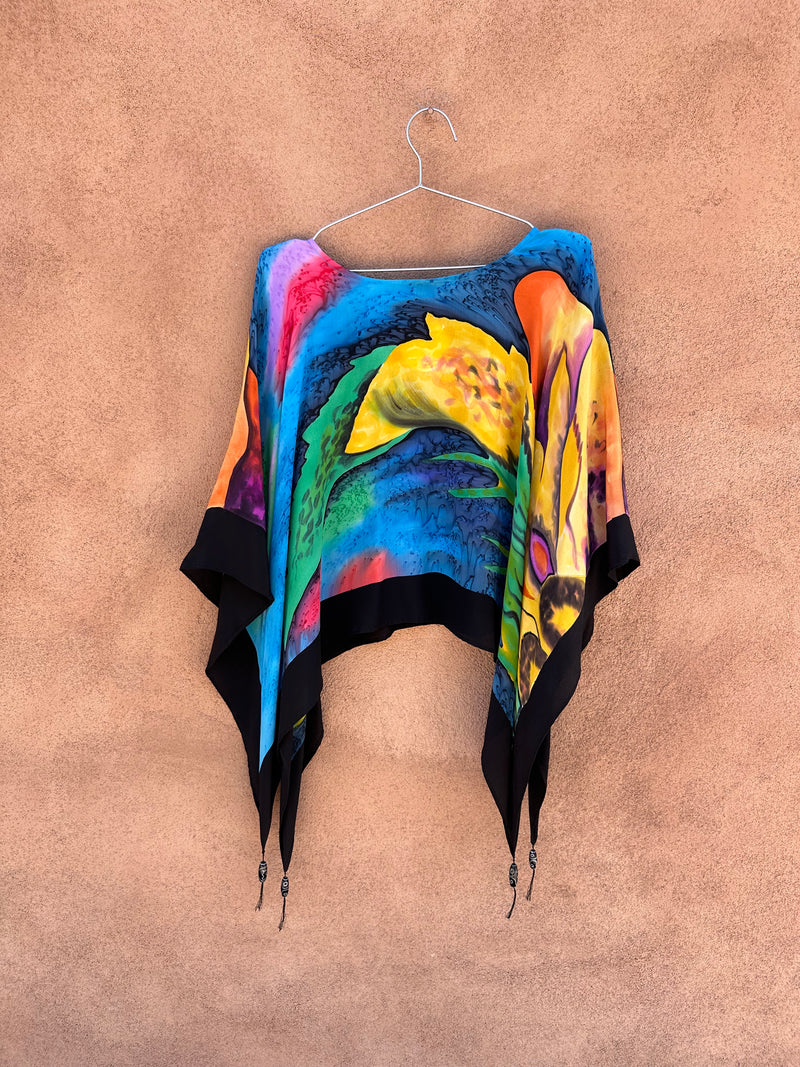 Dilemma Dhun Sroff Silk Poncho - Art to Wear