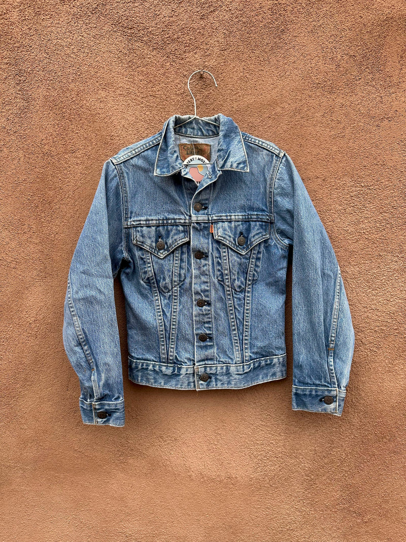 1970's/80's Levi's Orange Tab Trucker Jacket, Made in USA, Kid's 14
