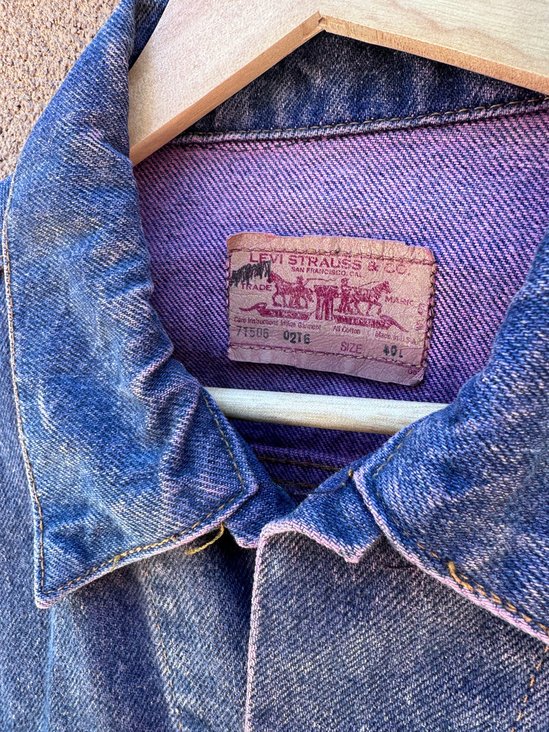 Purple Wash Levi's Denim Jacket