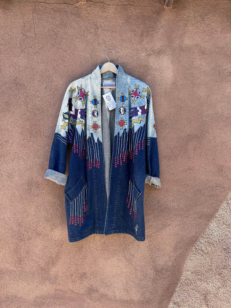 Hand Painted Sundance Denim Jacket - Small