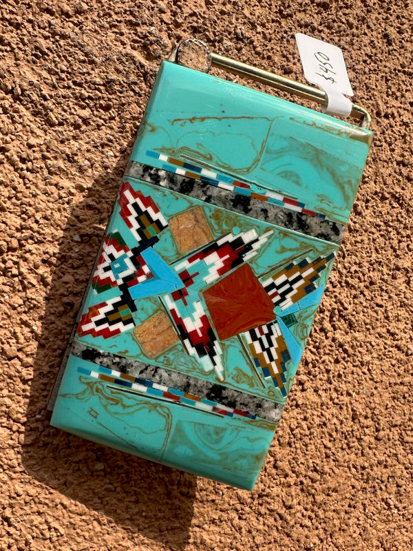 Zuni Inlay Belt Buckle - as is