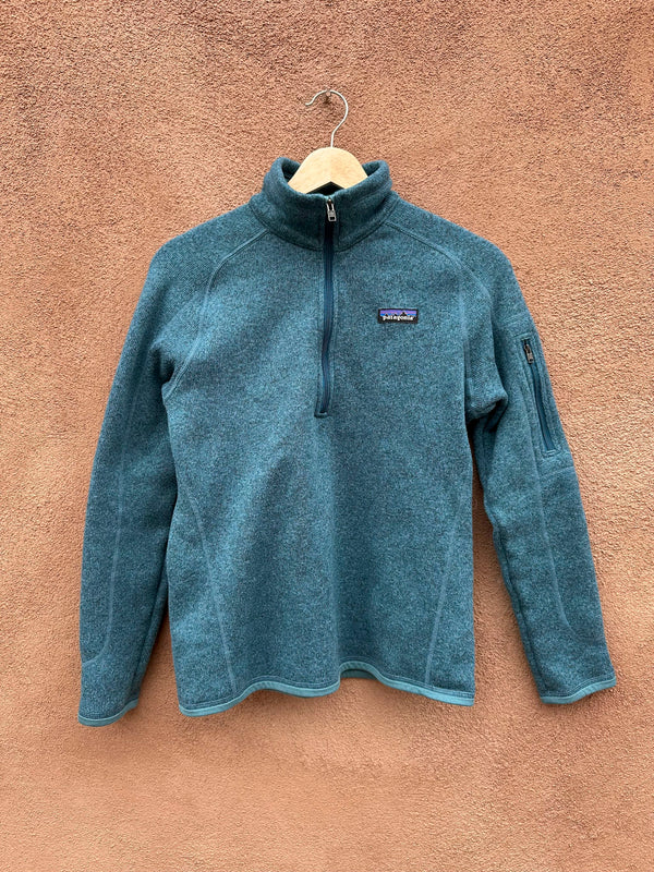 Teal Patagonia Pullover Fleece