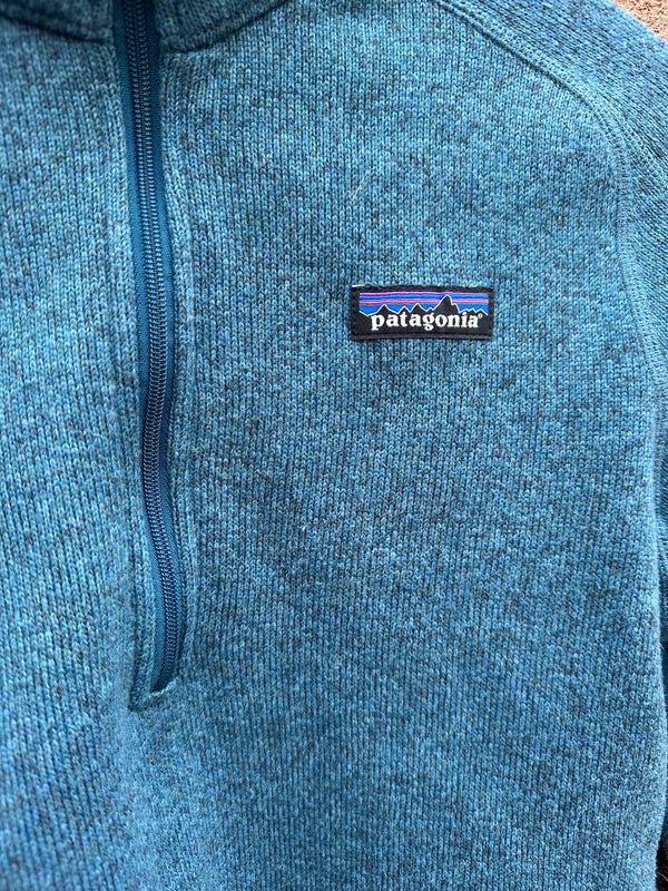 Teal Patagonia Pullover Fleece