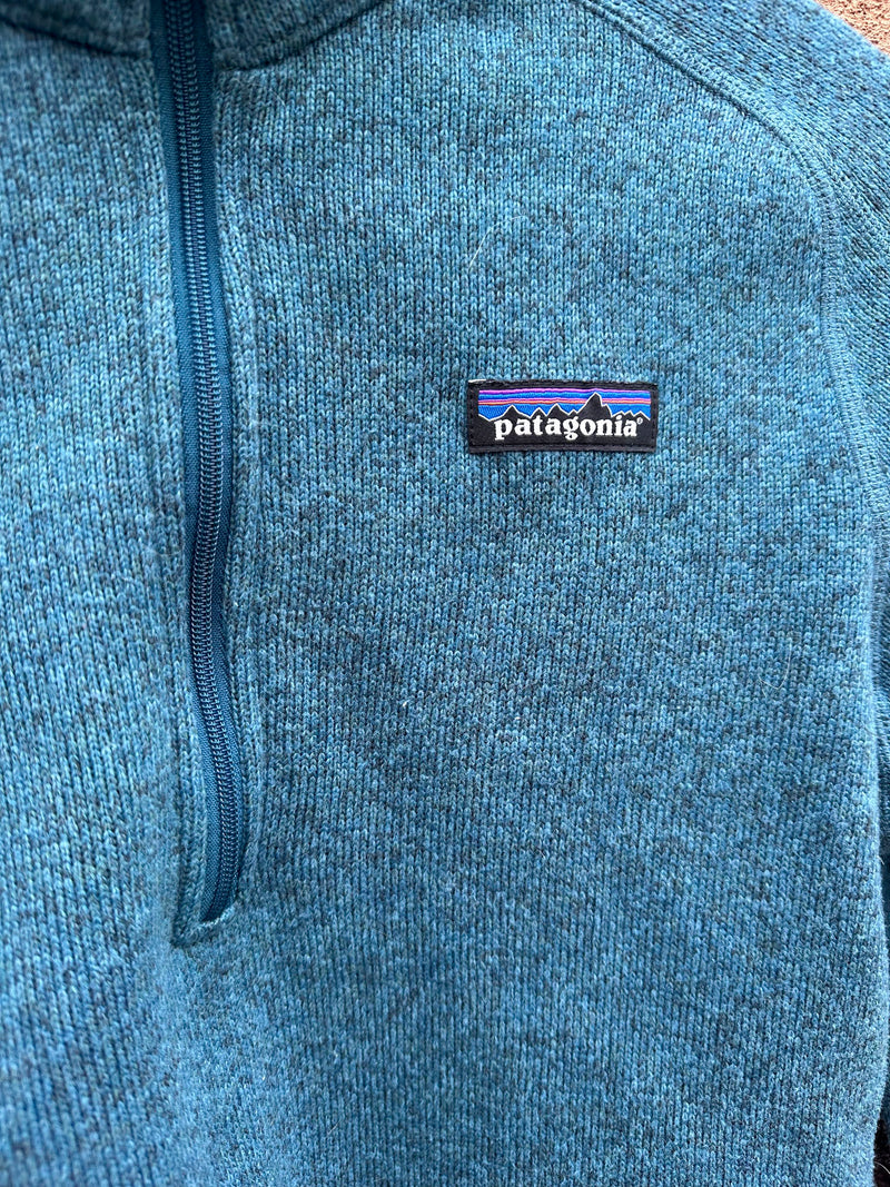 Teal Patagonia Pullover Fleece