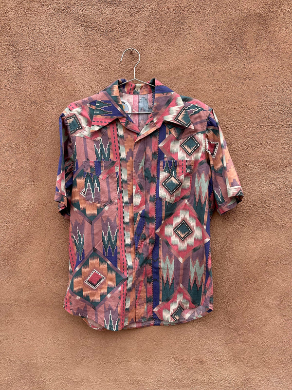 Western Pattern Snap Shirt