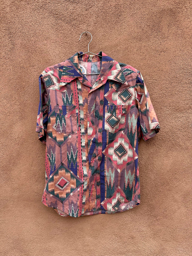 Western Pattern Snap Shirt