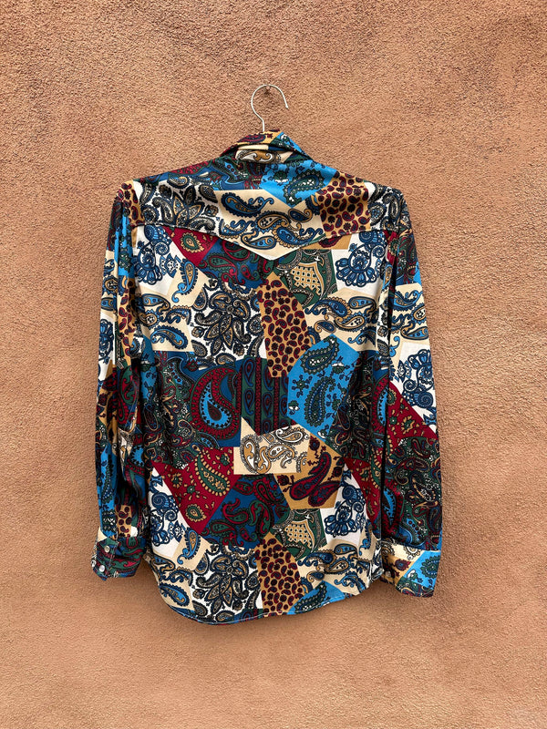 Paisley Disco Western Pearl Snap Shirt