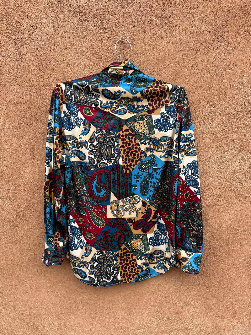 Paisley Disco Western Pearl Snap Shirt