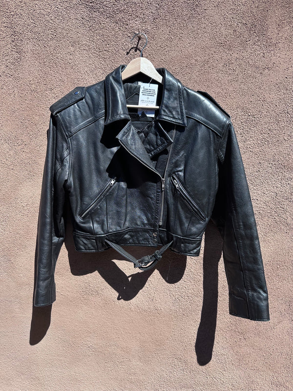 Limited Express Black Leather Biker Jacket