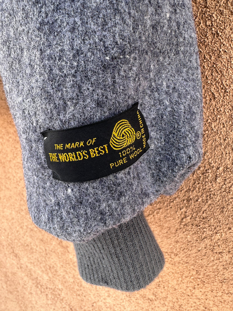 100% Wool Members Only Bomber Jacket