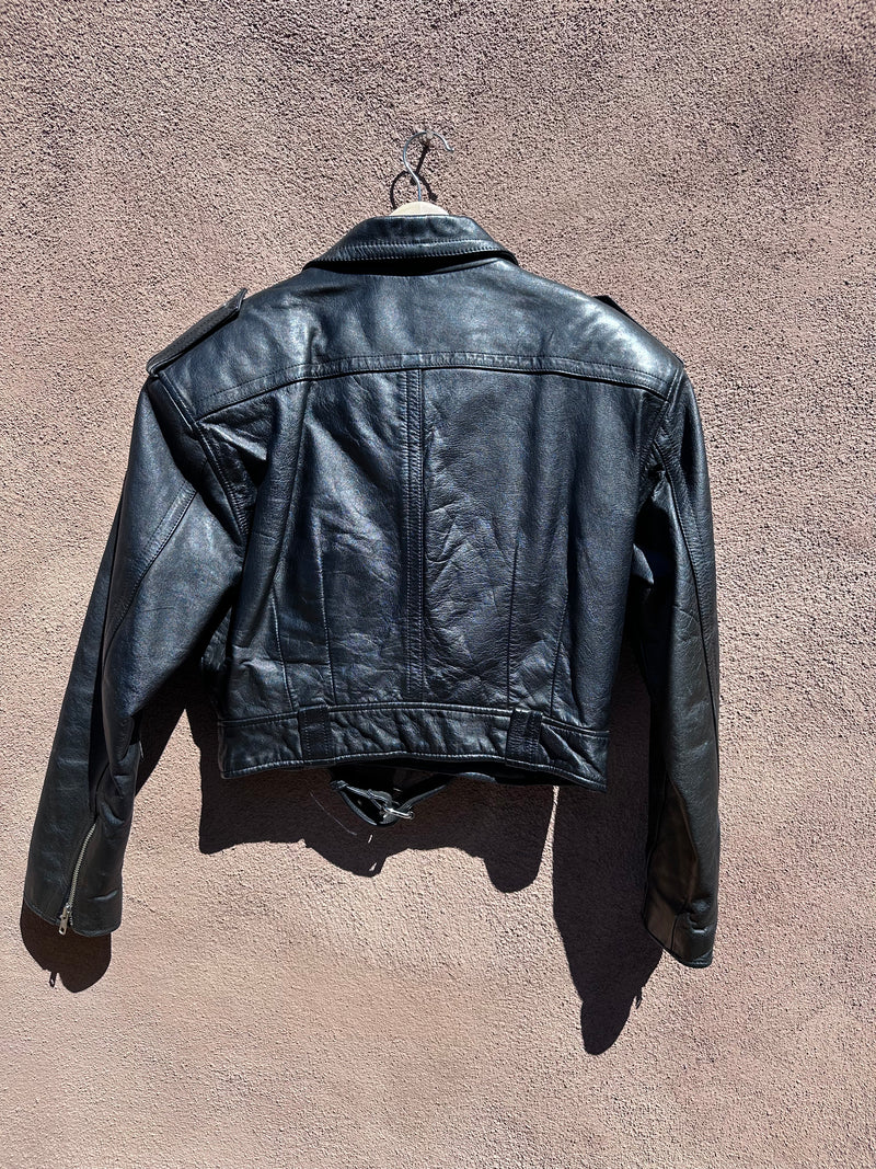 Limited Express Black Leather Biker Jacket