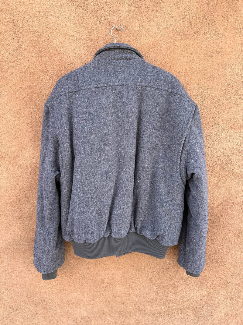100% Wool Members Only Bomber Jacket