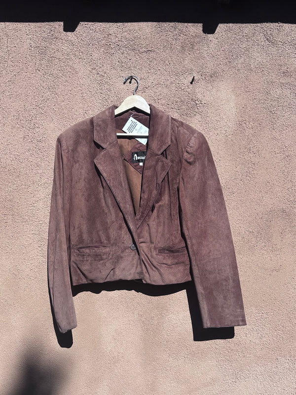 Avanti Suede Leather Cropped Jacket - 10