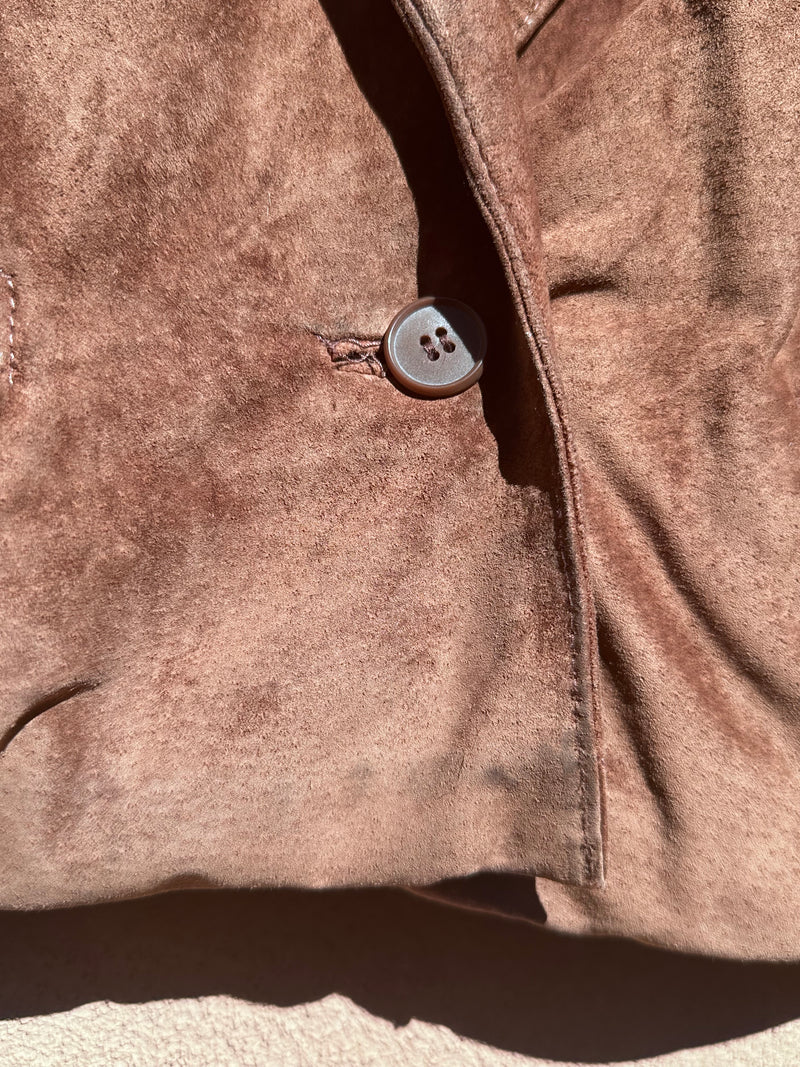 Avanti Suede Leather Cropped Jacket - 10