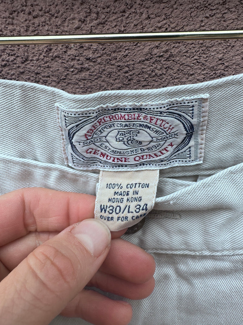 1980's Abercrombie & Fitch Chinos 30 x 34 - as is