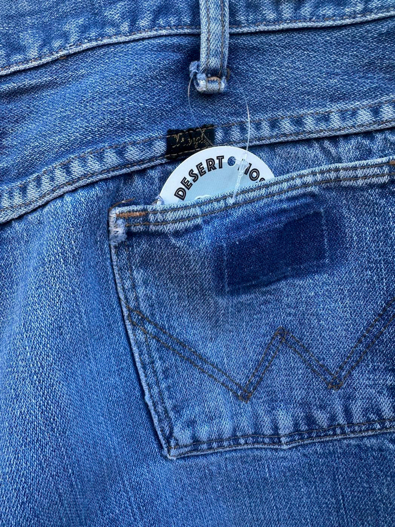 1960's Wrangler Blue Bell Men's Bell Bottom Jeans, fits 33 x 28