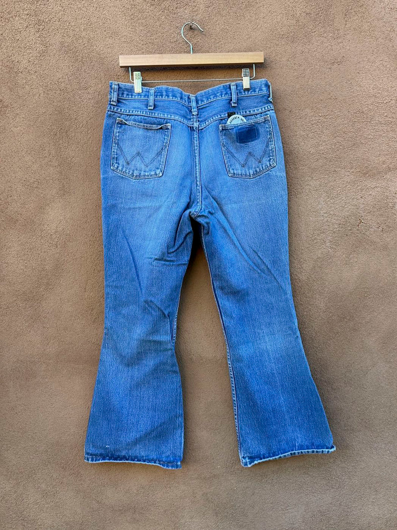 1960's Wrangler Blue Bell Men's Bell Bottom Jeans, fits 33 x 28
