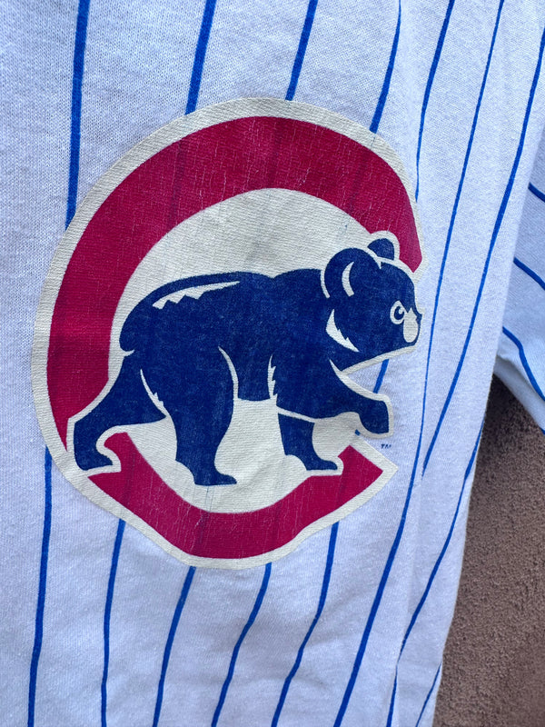 80's Pinstripe Chicago Cubs Majestic T-shirt