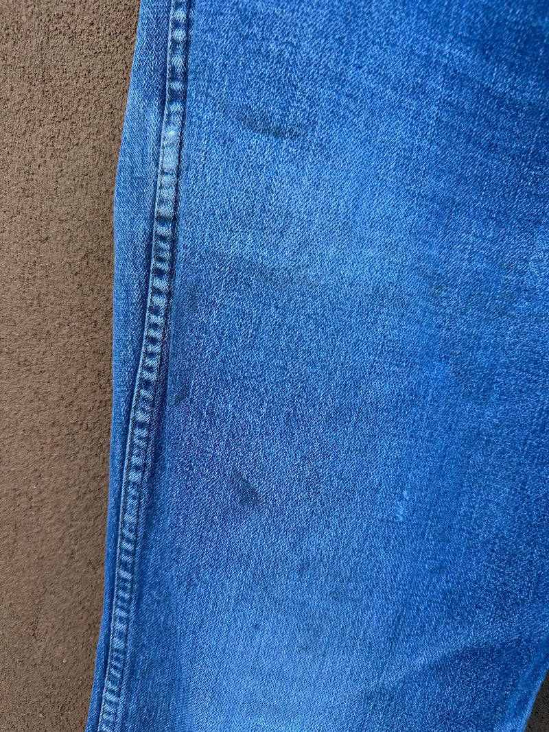 1960's Wrangler Blue Bell Men's Bell Bottom Jeans, fits 33 x 28