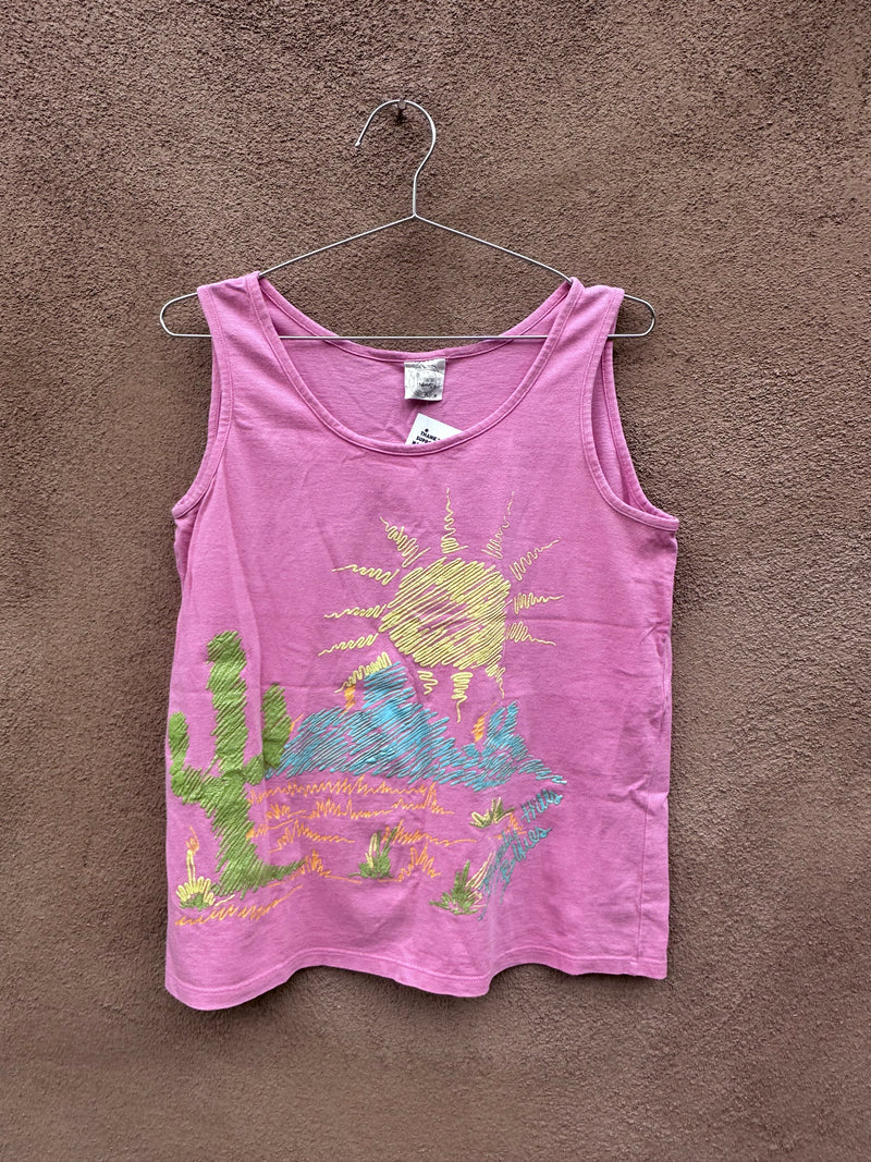 Beverly Hills Blues Pink Tank