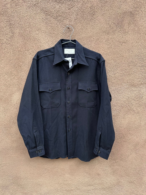 Men's Wool Navy Sailor Shirt by Martin - as is