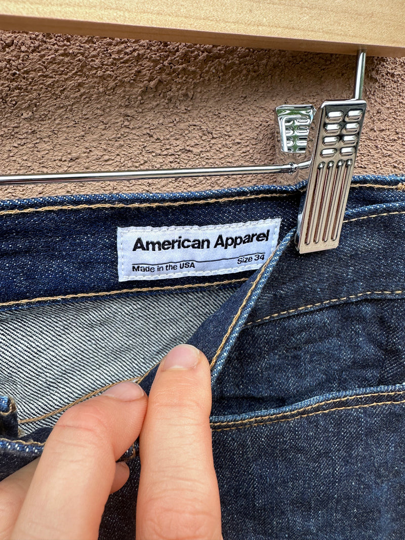 Mid-Aughts American Apparel Selvedge Denim Jeans 34 x 32