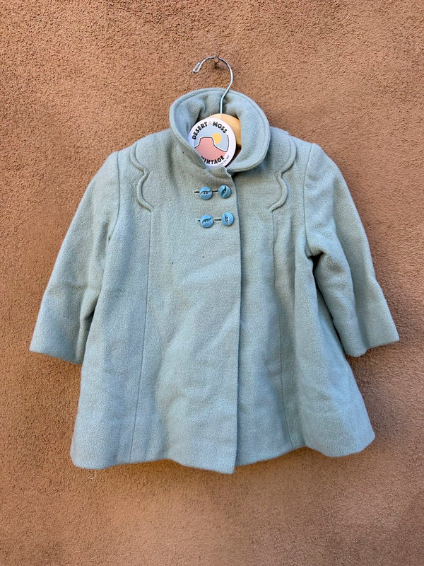 Baby Blue/Sea Foam Green 1950's Bell Jacket - as is