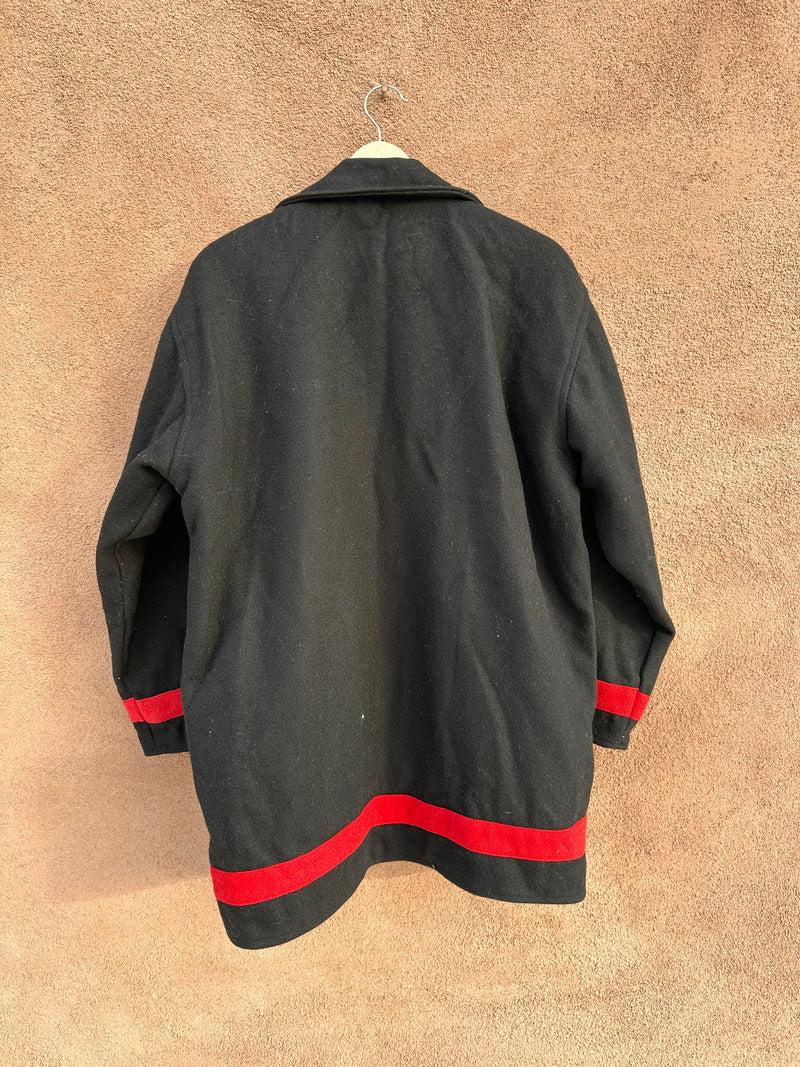 Nepalese Wool Coat with Wooden Buttons