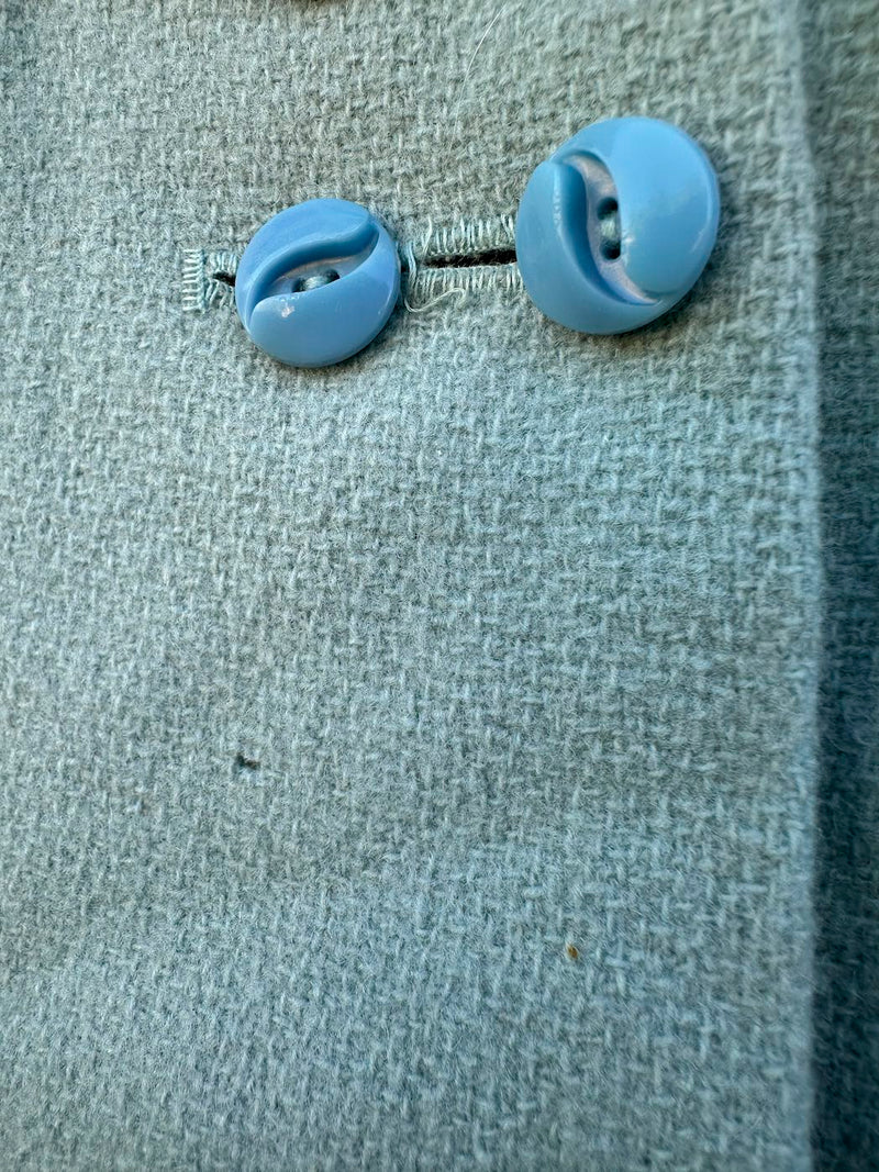 Baby Blue/Sea Foam Green 1950's Bell Jacket - as is