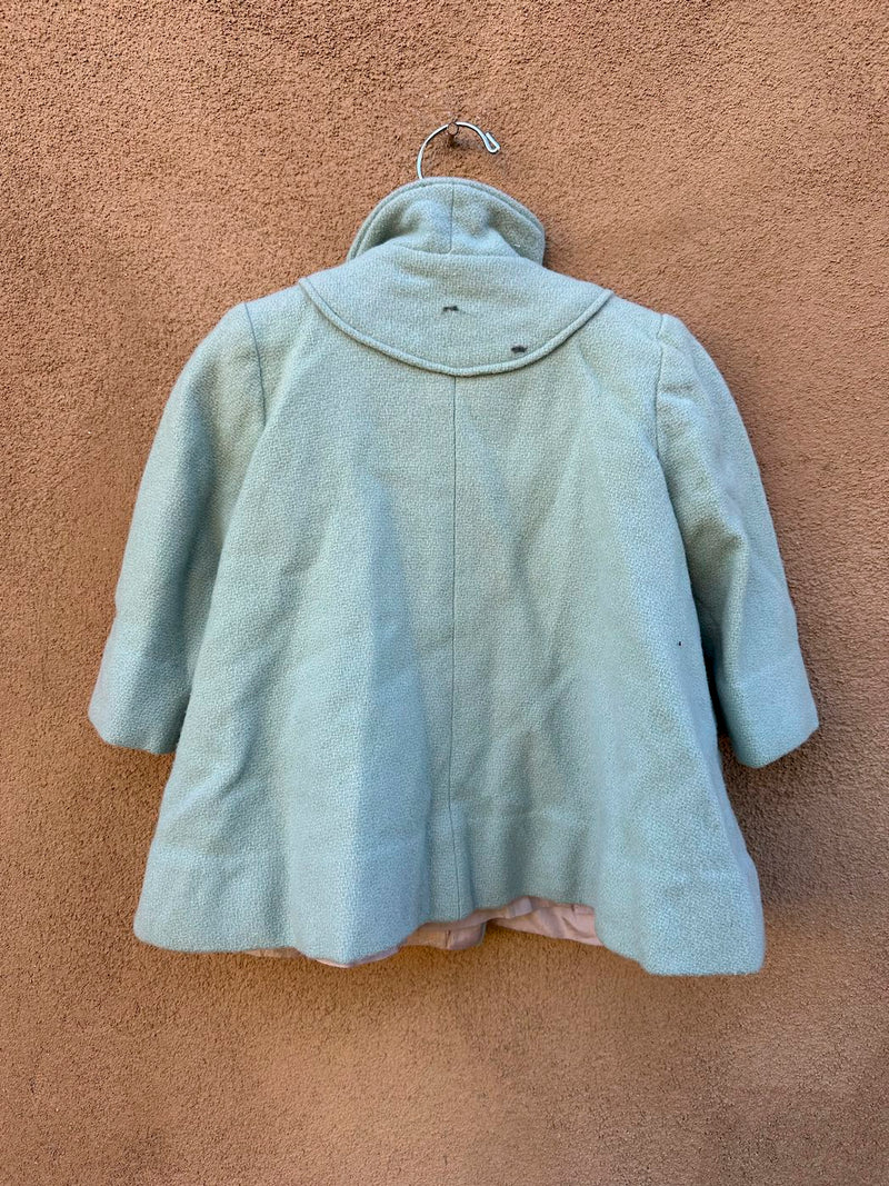 Baby Blue/Sea Foam Green 1950's Bell Jacket - as is