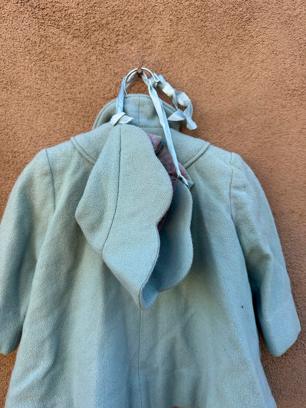 Baby Blue/Sea Foam Green 1950's Bell Jacket - as is